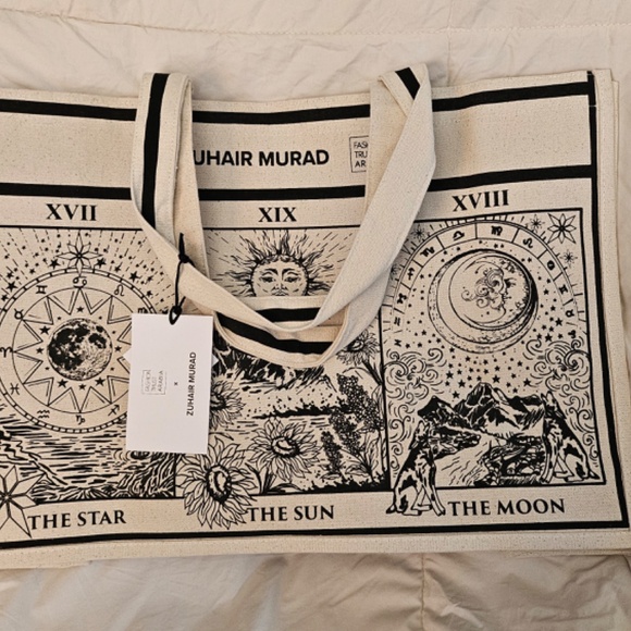 Zuhair Murad X Fashion Trust Arabia Tote Bag- Cream - Picture 3 of 7
